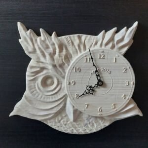 Wall clock with owl